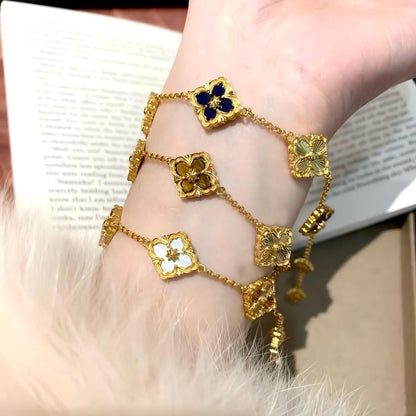 [LUXE JEWELRY] OPERA 5 MOTIFS TULLE ENAMEL BRACELET