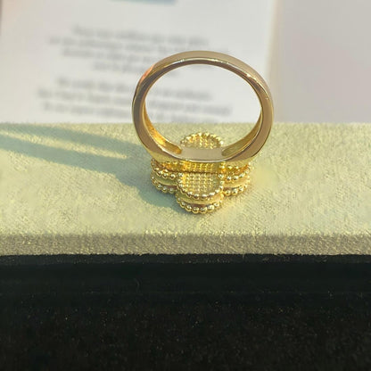 [LUXE]NEW CLOVER PINK ENAMEL RINGS