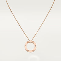 [LUXE] LOVE NECKLACE 16MM 3 DIAMONDS