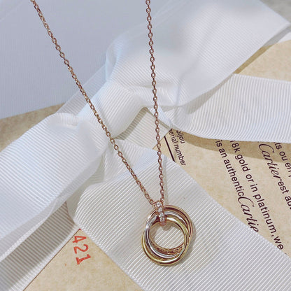 [LUXE]COLLAR TRINITY ORO DIAMANTES