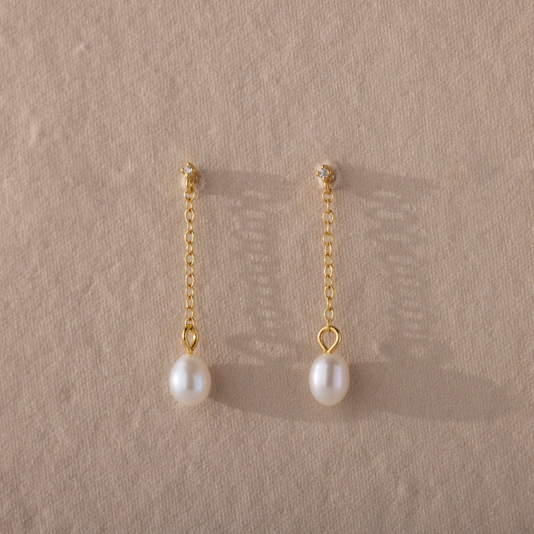 Isha Pearl Drop Earrings