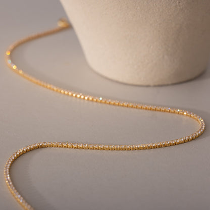 Gargantilla de tenis con diamantes