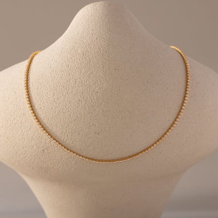 Gargantilla de tenis con diamantes