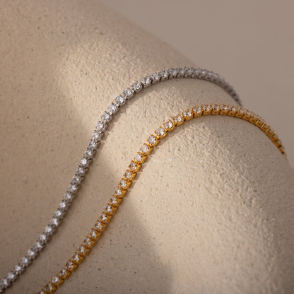 Gargantilla de tenis con diamantes