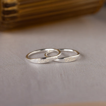 Anillo con nombre Ann Skinny