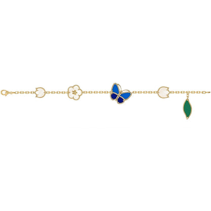 [LUXE] Lucky Spring Butterfly 5-Motif & LOVE Unlimited Bracelet Stack Set