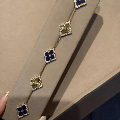 [LUXE JEWELRY] OPERA 5 MOTIFS TULLE ENAMEL BRACELET
