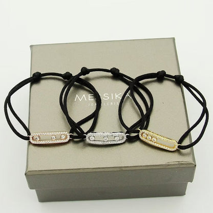 [LUXE] Messika Care(s) pink cord pavé bracelet