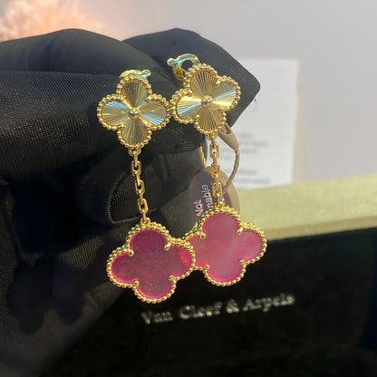 [Bloom] PENDIENTES DE TRAPEADOR DE OJO DE TIGRE CON MOTIVO DE MARIPOSA 2