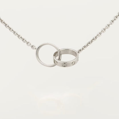 [LUXE] LOVE DOUBLE RING NECKLACE