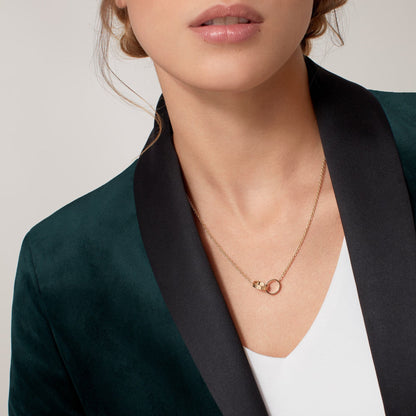 [LUXE] LOVE DOUBLE RING NECKLACE