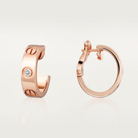 [LUXE] LOVE EARRINGS 5.7MM 2 DIAMONDS
