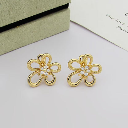 [LUXE] FLOWERLACE EARRING 5 DIAMONDS