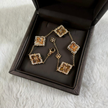[LUXE JEWELRY] OPERA 5 MOTIFS TULLE ENAMEL BRACELET