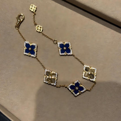 [LUXE JEWELRY] OPERA 5 MOTIFS TULLE ENAMEL BRACELET