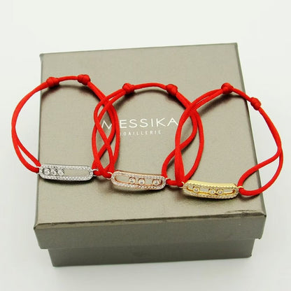 [LUXE] Messika Care(s) pink cord pavé bracelet