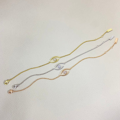 [LUXE] Lucky Eye Pave-Set Diamond Bracelet