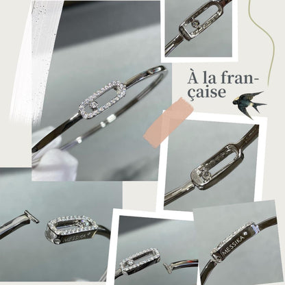 [LUXE] Move Uno pavé flex bangle medium