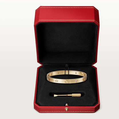 [LUXE] LOVE BRACELET 6.1MM 4 DIAMONDS