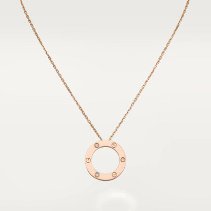 [LUXE]COLLAR AMOR 16MM 3 DIAMANTES