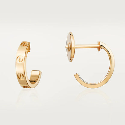 [LUXE]PENDIENTES LOVE 2,65MM ORO ROSA 