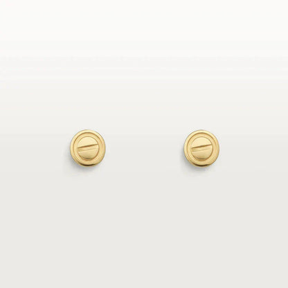 [LUXE]PENDIENTES LOVE ORO 10MM
