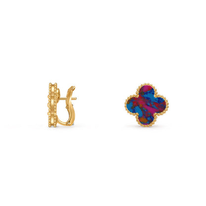 [LUXE]CLOVER 15MM MOP EARRINGS COLLECTION
