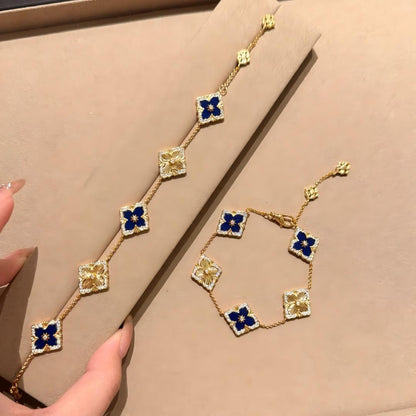 [LUXE JEWELRY] OPERA 5 MOTIFS TULLE ENAMEL BRACELET