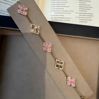 [LUXE JEWELRY] OPERA 5 MOTIFS TULLE ENAMEL BRACELET