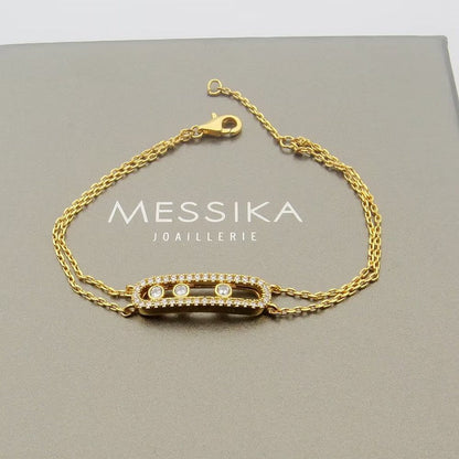 [LUXE]  Move Classique pavé bracelet