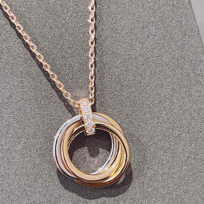 [LUXE]COLLAR TRINITY ORO DIAMANTES