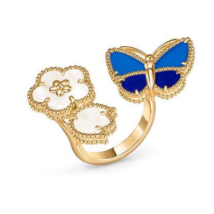 [LUXE]2026 NEW ARRIVAL LUCKY SPRING BUTTERFLY 5 MOTIF BRACELET