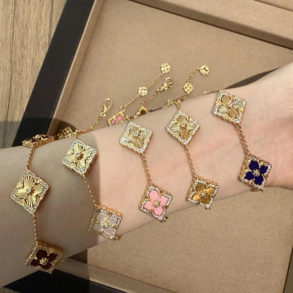 [LUXE JEWELRY] OPERA 5 MOTIFS TULLE ENAMEL BRACELET