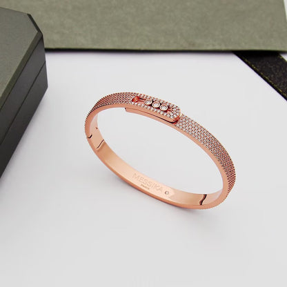 [LUXE] Move Noa Full Pavé Diamond Bangle Bracelet