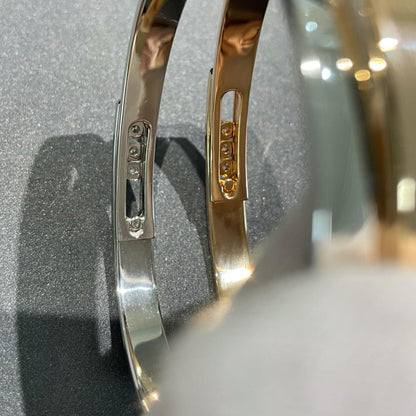 [LUXE] Move Noa Rose Gold Pavé Diamond Bangle Bracelet