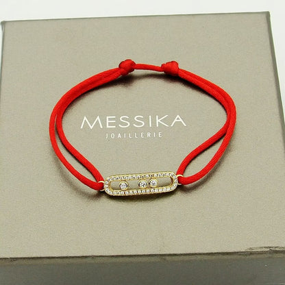 [LUXE] Messika Care(s) pink cord pavé bracelet