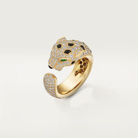 [LUXE] PANTHERE SPOTTED FULL DIAMOND MEDIUM RING