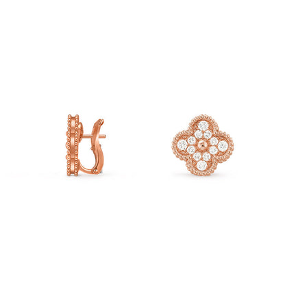 [LUXE]CLOVER 15MM MOP EARRINGS COLLECTION