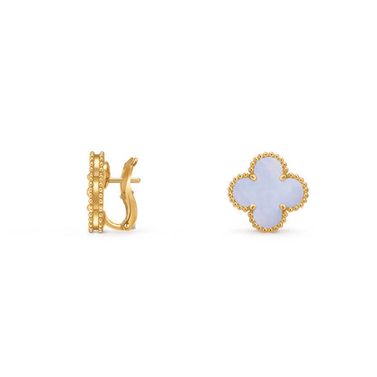 [LUXE]CLOVER 15MM MOP EARRINGS COLLECTION
