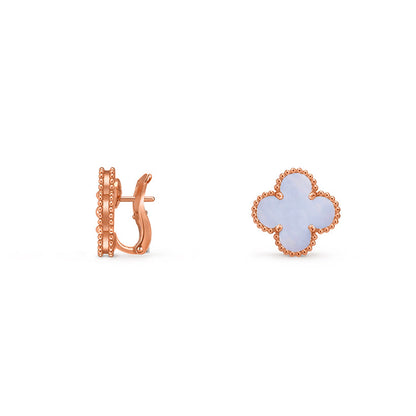 [LUXE]CLOVER 15MM MOP EARRINGS COLLECTION