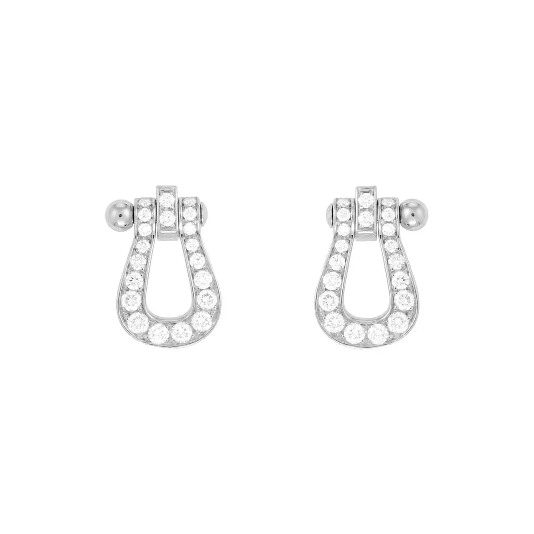 [LUXE] PENDIENTES DE BOTONERA CON DIAMANTES FORCE 10 MODELO MINI