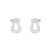 [LUXE] PENDIENTES DE BOTONERA CON DIAMANTES FORCE 10 MODELO MINI