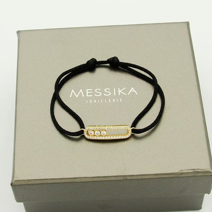 [LUXE] Messika Care(s) pink cord pavé bracelet