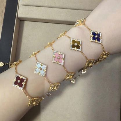[LUXE JEWELRY] OPERA 5 MOTIFS TULLE ENAMEL BRACELET