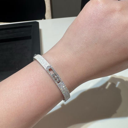 [LUXE] Move Noa Ciselé half pavé bangle