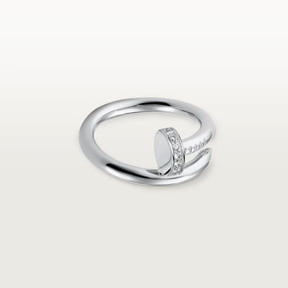 [LUXE] JUSTE RING 2.6MM HALF DIAMOND