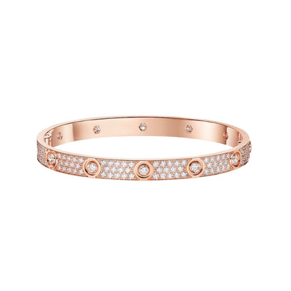 [LUXE] LOVE BRACELET 6.1MM DIAMOND-PAVED 10 BIG DIAMONDS