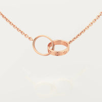 [LUXE] LOVE DOUBLE RING NECKLACE
