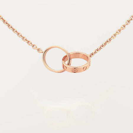 [LUXE] LOVE DOUBLE RING NECKLACE