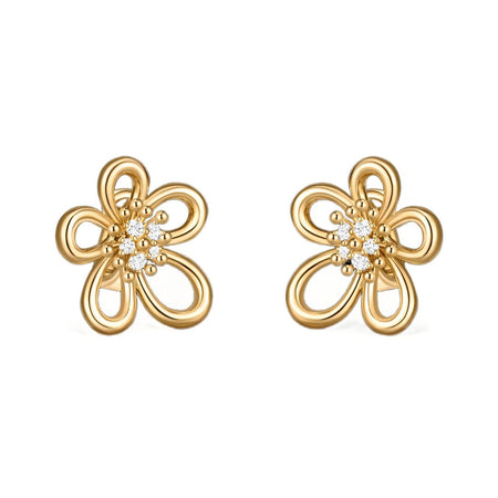 [LUXE] FLOWERLACE EARRING 5 DIAMONDS